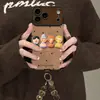 Pulsera de Muñeca de Lunares Adecuada para Funda de Teléfono Apple 17pm iPhone 15 Silicona 16 Ventana Grande 18 Dibujos Animados 14 Femenino