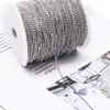 Acessórios de joias diy material corrente de contas corrente anti-roubo corrente com etiqueta corrente de colar acessórios de vestuário corrente de metal corrente com contas de bola corrente de contas