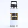 Tetera con asa de acero inoxidable 304 de primera calidad, taza aislante de doble capa al vacío de gran capacidad, tetera portátil para senderismo al aire libre