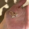 2026 Nuevos Pendientes de Moda Coreanos Tendencia Popular en Redes Sociales Pendientes de Nicho Versátiles Venta al por Mayor Forma de Corazón Lazo