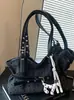 Bolsa tote de gran capacidad para mujer, modelo nuevo 2026, con moño y lunares, simple y elegante, versátil para ir al trabajo