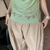 Corrente de Cintura Coração de Prata Estilo Boho para Mulheres, Retrô e de Alta Qualidade, Adequada para Saias e Jeans, Cinto Decorativo de Corrente, Tendência