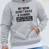 Sudadera con capucha de bolsillo canguro impresa con eslogan divertido, Sudadera pullover casual de manga larga, Ropa para hombre,