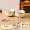 Conjunto Simples de Tigela e Prato Japonês para Uso Doméstico Novas Tigelas e Pratos de Cerâmica Cor Sob Esmalte Alto Aparência Tigela de Arroz Prato de Sopa Prato de Jantar