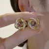Pendientes de Diseño de Alta Gama 2025, Nuevos y de Moda, Estilo Popular en Línea, Clavos Geométricos Simples, Elegantes