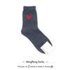 0 Calcetines de Corea del Sur con forma de corazón, calcetines de algodón para mujer, primavera y otoño, Dongdaemun Empole Casual