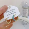 Banho de Ouro Real, Coleção Série Azul Moda Coreana e Japonesa, Brincos de Esmalte com Efeito Gotejante para Mulheres, Novos Brincos e Acessórios de Luxo Leve Nicho