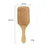 Pente de Massagem com Almofada de Ar para Meridianos da Cabeça Doméstico Pronto para Uso do Fabricante para Mulheres com Cabelos Longos, Pente Grande de Bambu Portátil Anti-Estático para Alisar Cabelos
