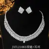Transfronteiriço fonte Europeia e Americana moda garra anel de corrente strass colar brincos terno vestido de jantar clavícula colar de corrente mulheres