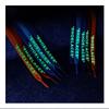 Cordones Luminosos Cordones Impresos con Letras Inglesas Planos Ajuste Zapatos Deportivos Coloridos Zapatillas Impresas