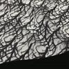 Tecido de renda com bordado texturizado, tecido de jacquard de renda tridimensional, tecido oco para roupas femininas europeias e americanas, top