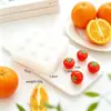 Juguetes pequeños de comida hechos a mano: fruta, fresas, duraznos, tomates, calabazas, juguetes blanditos, moldes de silicona de grado alimenticio