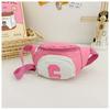 Bolsa de peito infantil simples com cores contrastantes estilo coreano, bolsa de grande capacidade, fofa e distinta para meninos e meninas, bolsa pequena de celebridades da Internet combinando com as cores