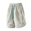 Pantalones de Protección Solar para Hombre Marca de Moda Shorts de Secado Rápido Pantalones de Cinco Puntos Sueltos Ligeros de Seda de Hielo Pantalones Deportivos de Nailon Multicolores