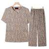 Conjunto de Roupa de Verão para Mãe 2026 Novo Estilo Blusa de Vovó Top de Verão para Mulheres de Meia-Idade e Idosas Camisa Estilosa para Idosos