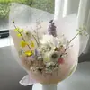 Malla para envolver ramos etéreos estilo coreano Shangjin, malla cuadrada de borde simple, gasa neta para empaque de ramos de flores, materiales de envoltorio floral