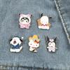 Insignia de metal de Sanrio de venta transfronteriza, lindo broche de aleación de kulomi de dibujos animados japoneses, venta al por mayor