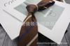 Corbata para Hombre Patrón Retro Italiano Marrón Café Rojo Vestido Británico 7CM8CM Mano Profesional Negocios Alta Raya