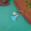 Chaveiro Pingente Corrente de Celular Borla Ornamento Pequeno Dopamina Hortênsia Exquisita Trama de Diamante Gradiente Tecido à Mão