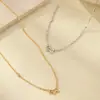 Collar de Cachorro Hueco Estilo Europeo y Americano de Plata de Ley S925 para Mujer, Cadena para Clavícula Regalo de Nicho de Alta Gama Francés