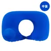Artefacto para siesta de oficina Portátil Ecológico Engrosado Simple Color Puro Terciopelo Multifuncional Viaje Respaldo Almohada Inflable