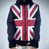 Cárdigan INS transfronterizo otoño/invierno, subcultura retro Y2K, sudadera con capucha de color oscuro con ribete de pelo y estampado de cruz