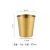 Vaso de agua de una sola capa de acero inoxidable 304, vaso para bebidas frías, cerveza, restaurante, vaso de metal resistente a caídas, vaso para hacer gárgaras, vaso para jugo doméstico