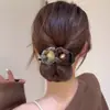 Grampo de Cabelo Meio-Domo Nebuloso de Luxo Leve para Coque Penteado Updo Novo Estilo Primavera/Verão 2026 Acessório de Cabelo com Clipe Penteadeira com Toque de Alto Padrão