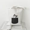 Gato, Gatito, Cachorro, Bolsa de Verano Fresca y Artística para Mujer, Bolso de Hombro, Mochila Escolar para Estudiante, Bolsa de Lona Portátil, Bolso Tote