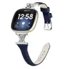 Adequado para Fitbit Versa4 Nova Pulseira de Couro em Formato de T Pulseira de Relógio Inteligente Vera3