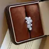Anel Aberto Design de Nicho Estilo Francês Zircônia Estrela, Empilhável, Anel Exquisito para Dedo Indicador Inspirado em Chanel, Anel Ajustável