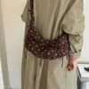 2026 Padrão Inclinado de Luxo Leve Moda Coreana Ponto Onda Bolsa Outono Feminina Bolsa de Mão Veludo Novo Estilo Camurça Ombro Único Axila Exquisite Transversal