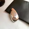 Broche Irregular Oval Exagerado Semente de Melão Transfronteiriço Nicho Luxo Leve Pin de Alta Qualidade Acessórios de Joias Simples da Moda