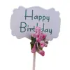 Feliz cumpleaños Plugin Pastel Fruta Creativo Rosa Decoración Mori Dulce Feliz cumpleaños Pequeña Idea