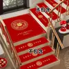Alfombrillas para escaleras para bodas, autoadhesivas, gruesas, desechables, decoración de alfombra roja para sala de bodas, con personajes de "feliz" en los escalones