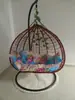 Cadeira de Balanço Suspensa Ninho de Pássaro em Ferro Forjado, Cadeira Suspensa de Rattan, Balanço Cesta Suspensa, Varanda Interna Externa Novo Modelo Cadeira de Balanço Preguiçosa para Lounge
