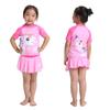 Ropa Protectora Solar de Manga Corta Dividida Hecha a Medida para Niños Traje de Secado Rápido Traje de Baño para Playa Rafting Deportes Marinos