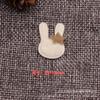 Adesivos de pano pequenos de coelho de desenho animado com relevo ultrassônico, rabanete, frutas, grampos de cabelo para crianças, leggings, acessórios de roupas