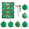 Bola de Natal nova transfronteiriça Pingente de árvore de Natal Bola pintada Bola em forma de decoração de pinheiro Acessórios de decoração de Natal