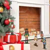 Conjunto de Enfeites de Madeira Quebra-Nozes Decorações Clássicas para Árvore de Natal Adequado para Festas de Fim de Ano e Decoração de Casa