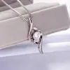 Fonte de Joias mais vendida moda feminina linha corrente de caixa suave ol temperamento banhado a prata colar fabricantes atacado pingente