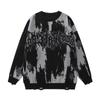 Suéter Cross-border Outono e Inverno 2024 Novo Suéter Masculino e Feminino Malhas Personalizadas Rua Casal Crewneck Suéter Feminino