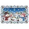 2027 Nuevo Mantel Individual de Encaje Navideño Mantel Hueco Decoración de Mesa Festiva Accesorios para el Hogar