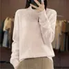 Ropa de Mujer Xinshangyu Otoño e Invierno Moda Casual Europea y Americana Suéter de Cuello Alto de Color Sólido Chic para Mujer Suéter Suave y Cálido