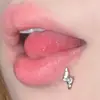 Labio de Rayo Uña de Mano Acero Inoxidable Circonita Diente Interno Hueso de Oreja Uña Decoración de Labios Nueva Joyería para Perforación Corporal Venta Caliente Transfronteriza