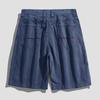 Pantalones Capri Rectos Holgados Estilo Hong Kong para Hombre Básicos Simples Ligeramente Elásticos Shorts para Hombre Verano Color Puro Casual Pantalones Medios