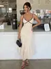 Vestido Bodycon de Cola de Sirena con Tirantes, Estilo Vacacional, Delgado, de Lunares, Moda Europea y Americana para Mujer 2026