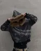 Sudadera con capucha impresa estilo americano INS personalizada transfronteriza, chaqueta de felpa con estampado digital, diseño retro moderno