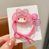 Corda de Cabelo Infantil Sanrio Desenho Animado Elástico Fofo Kulomi Elástico de Rabo de Cavalo Acessórios de Cabelo de Alta Elasticidade para Meninas Pequenas