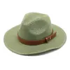 Sombrero de Paja de Verano de Moda con Protección Solar para Hombres y Mujeres, Sombrero Panamá, Fábrica Transfronteriza de Exportación